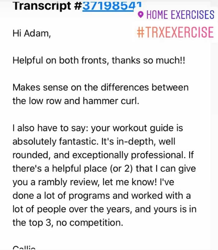 TRX Traveller Adam Atkinson Workout Program reviews