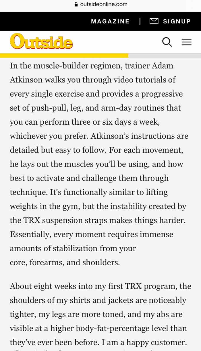 Review for Fitness Freedom Athletes with Adam TRX Traveller