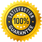 100% satisfaction guarantee