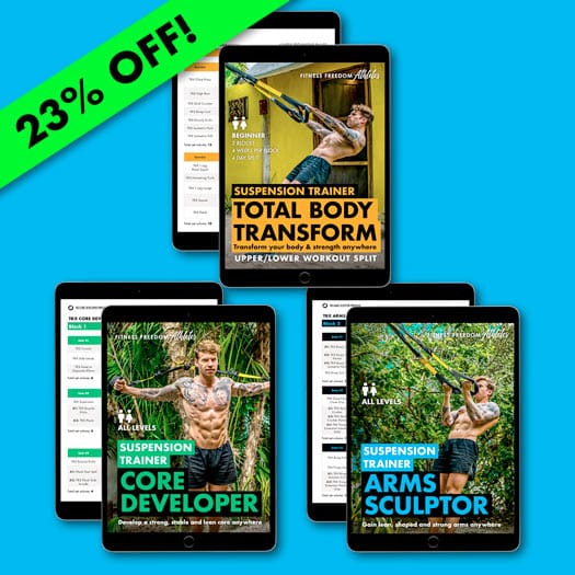 TRX Suspension Training Beginner, Core, and Arms Program Bundle