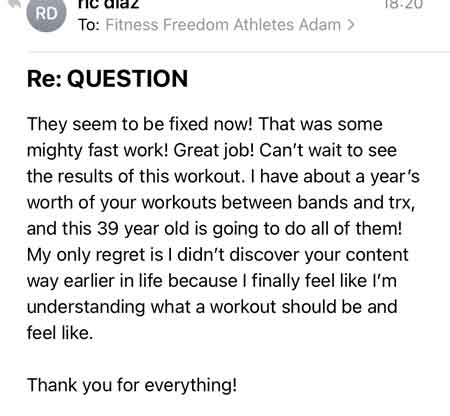 Review for Fitness Freedom Athletes with Adam TRX Traveller