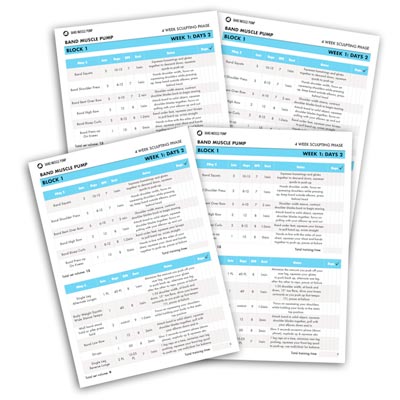 resistance band muscle pump program