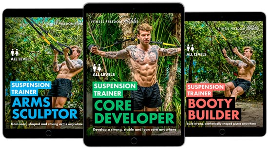 TRX Suspension Trainer Core Developer, Booty Builder, Arms Sculptor Workout Programs