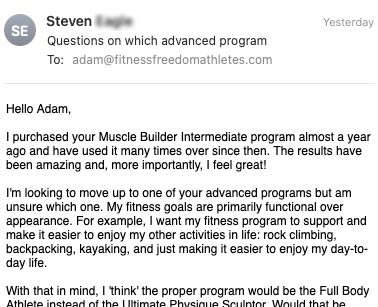 Fitness Freedom Athletes Review