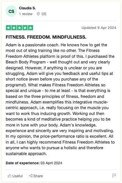 Fitness Freedom Athletes Review