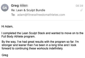 lean and sculpt review for fitness freedom athletes