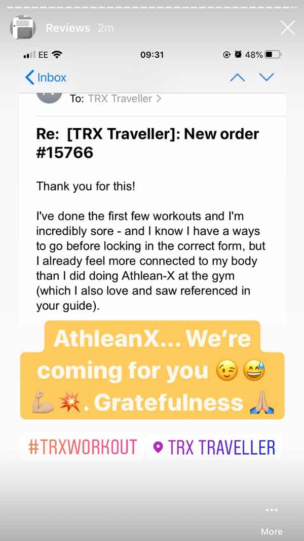 Review for Fitness Freedom Athletes with Coach Adam (aka TRX Traveller)