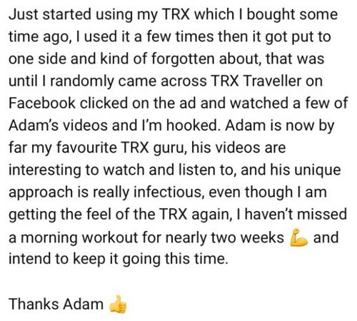 Review for Fitness Freedom Athletes with Adam TRX Traveller