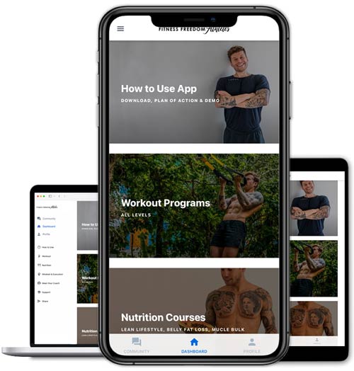 Fitness Freedom Athletes TRX suspension trainer body transformation programs App