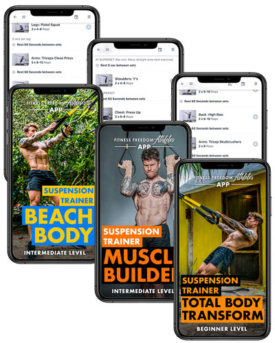 Fitness Freedom Athletes Suspension Trainer and Resistance Band Workout Programs and exercises