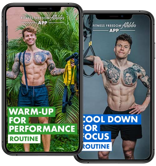 Warm up for performance and cool down for focus routines