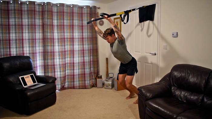 TRX shoulder press