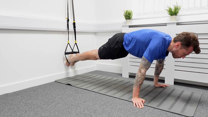 Plank hold for shoulder stability