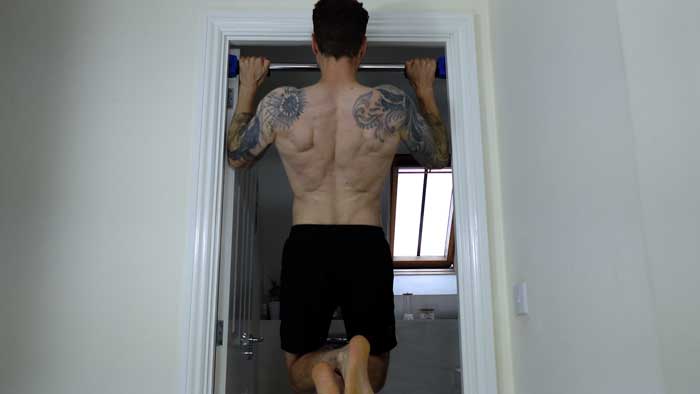 Doing a pull up