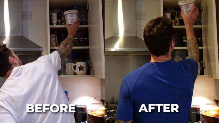 poor shoulder mobility vs good shoulder mobility