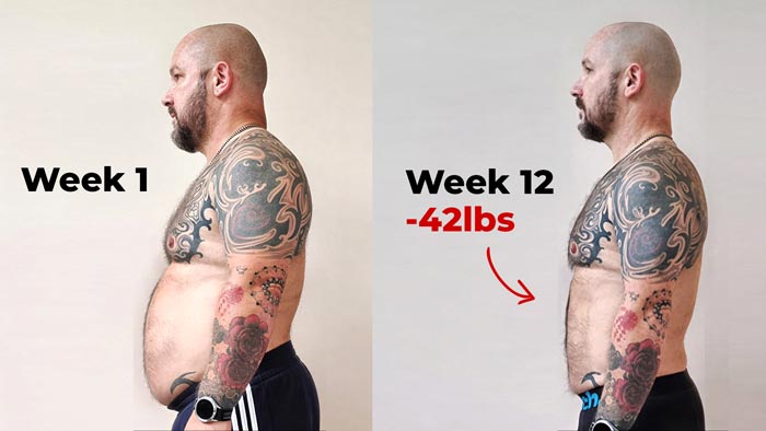 How Andy Lost 42lbs in 12wks Using a TRX Suspension Trainer